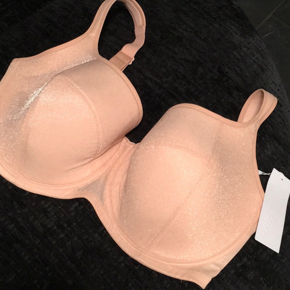 Shimmery Peach Full-Coverage Underwire Bra size 38l